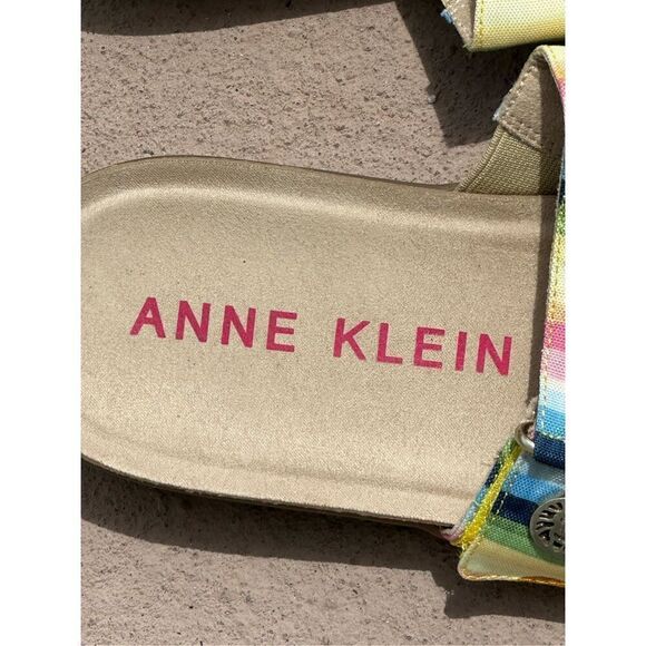 Ann Klien Sandals for Women Yellow Blue Green Size 10 - Picture 3 of 8